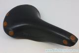 NOS Vintage 1960's/1970's Brooks Professional: Large Copper Rivet, Black Leather