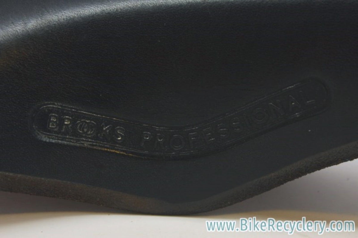 NOS Vintage 1960's/1970's Brooks Professional: Large Copper Rivet, Black Leather
