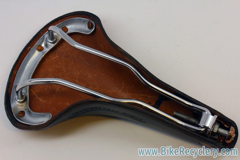 NOS Vintage 1960's/1970's Brooks Professional: Large Copper Rivet, Black Leather