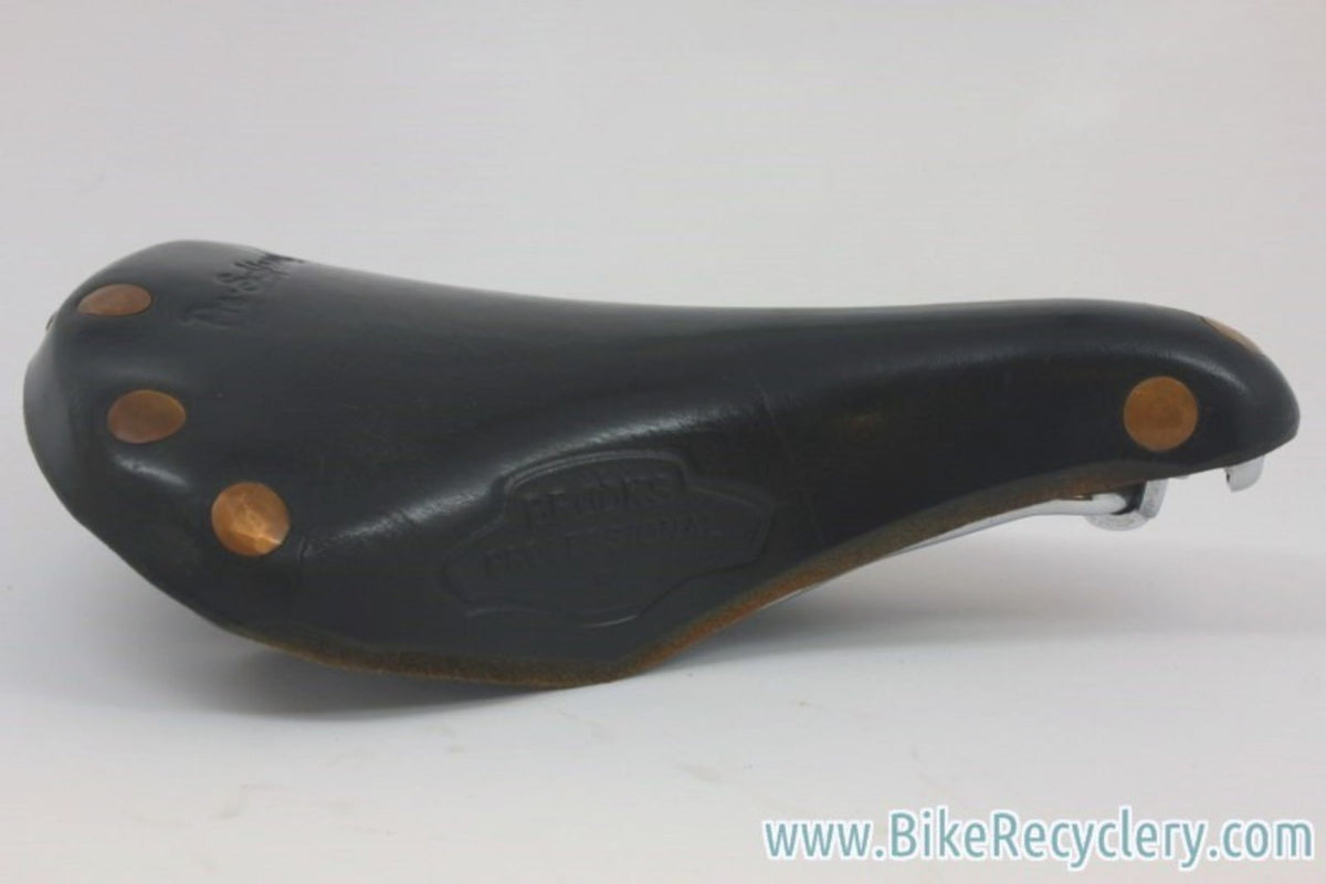 Brooks Professional S Women's: Pre-Softened 1980's - Large Copper Rivet - Black Leather (Near Mint)