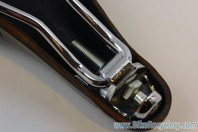 Vintage Brooks Professional S Women's: Pre-Softened, 1980's, Large Copper Rivet, Black Leather