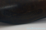 Vintage Brooks Professional Leather Saddle: Brown, Brass Small Rivets 1970's