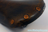 Vintage Brooks Professional Leather Saddle: Brown, Brass Small Rivets 1970's