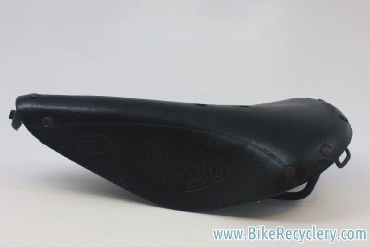 Ideale 39 Leather Saddle: Blacked Out to the max
