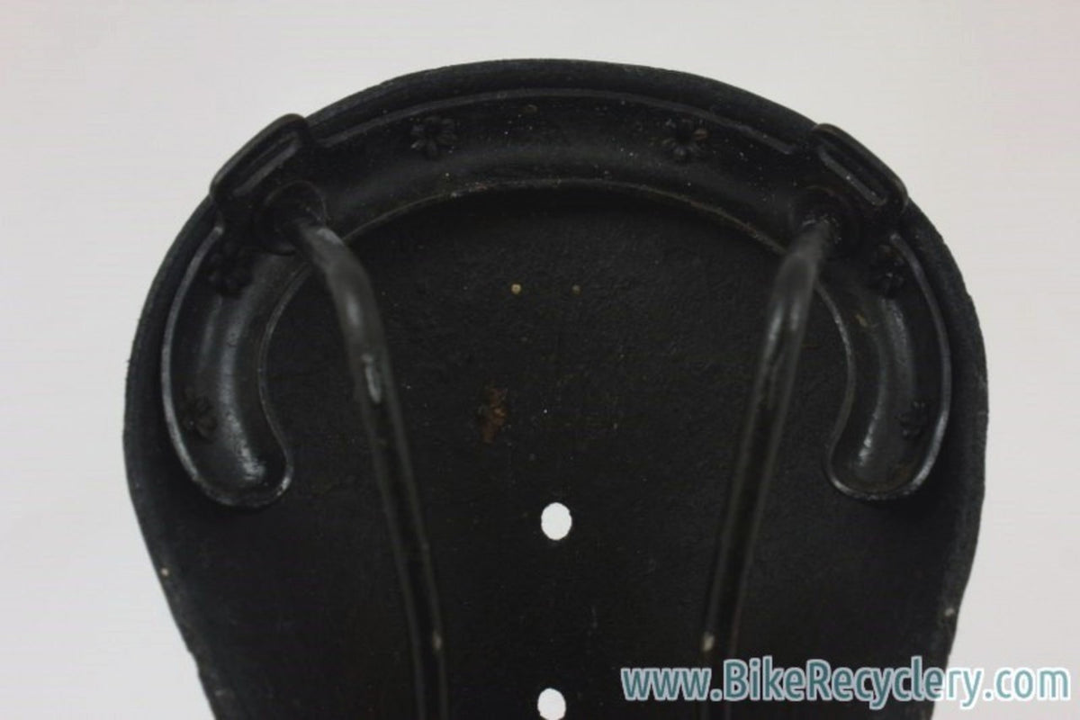 Ideale 39 Leather Saddle: Blacked Out to the max