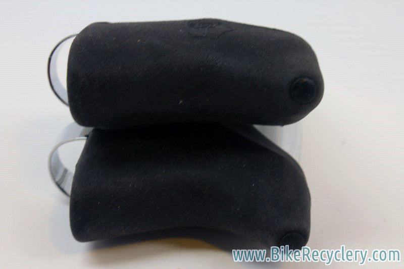 NOS Campagnolo Chorus Brake Levers: Black Hoods, Lever Holes, Mid 1990's