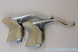 Campagnolo C-Record Brake Levers: White Hoods, 2nd Gen