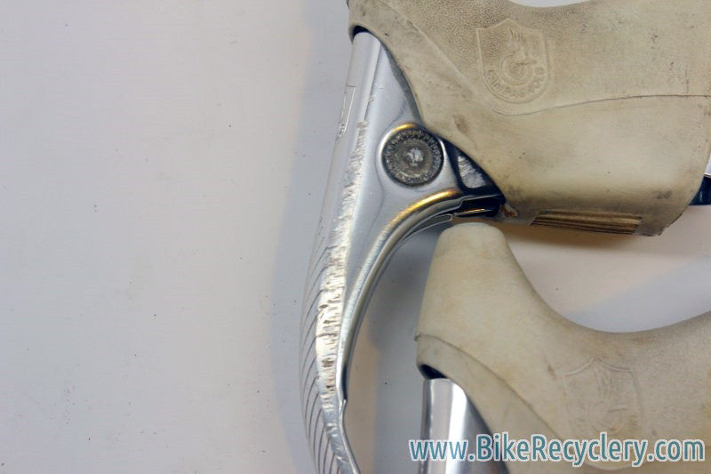 Campagnolo C-Record Brake Levers: White Hoods, 2nd Gen
