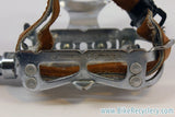 Kyokuto Pro Ace Pedals: L Christophe Clips, Leather Straps