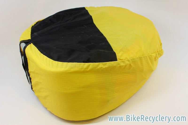 Vintage Robert Beckman Panniers: Red/Black, 5-Hook & Strap System, Rain Covers, Used (pair)