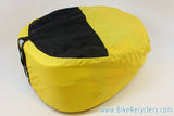 Vintage Robert Beckman Panniers: Red/Black, 5-Hook & Strap System, Rain Covers, Used (pair)