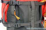 Vintage Robert Beckman Panniers: Red/Black, 5-Hook & Strap System, Rain Covers, Used (pair)