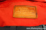 Vintage Robert Beckman Panniers: Red/Black, 5-Hook & Strap System, Rain Covers, Used (pair)