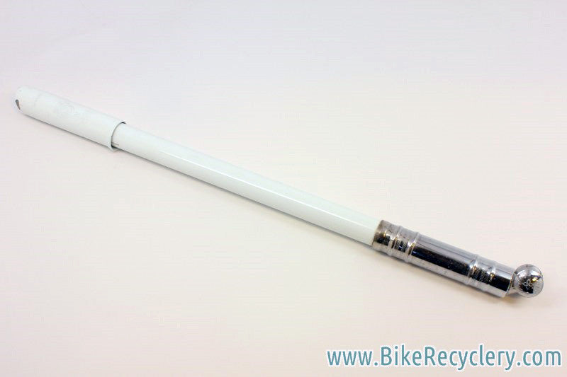 Silca Impero Frame Pump w/ Campagnolo Head: White, Fits ~51cm to 55cm
