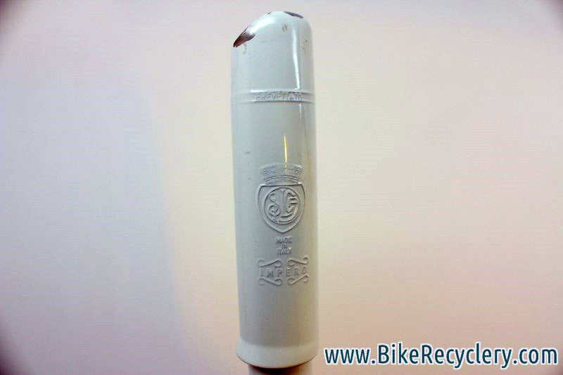 Silca Impero Frame Pump w/ Campagnolo Head: White, Fits ~51cm to 55cm