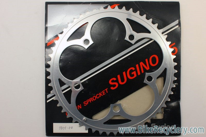 NIB/NOS Vintage Sugino 75 Chainring: 54t x 130mm BCD, 3/32" Strada Silver