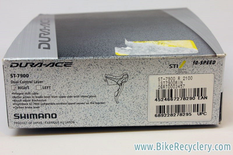 Shimano Dura Ace 10-Speed STI Shifter: ST-7900, Right/Rear, New in Retail Box