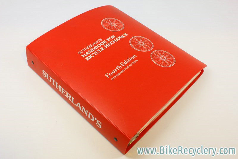 Vintage Sutherland's Handbook For Bicycle Mechanics: 4th Edition 1985 Red, New?