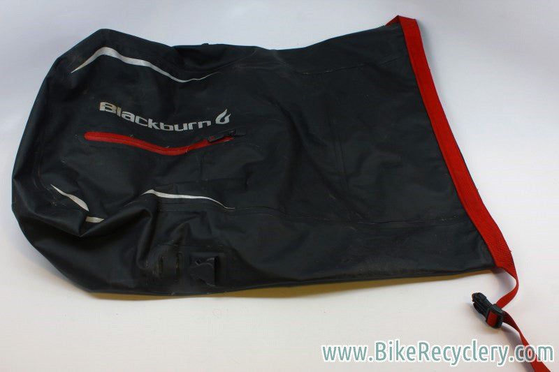 Blackburn Barrier Waterproof Roll Top Rear Pannier Set: Black, KlickFix Mounting System, Black (Pair)