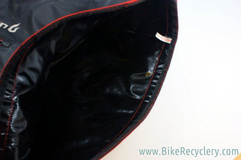 Blackburn Barrier Waterproof Roll Top Rear Pannier Set: Black, KlickFix Mounting System, Black (Pair)