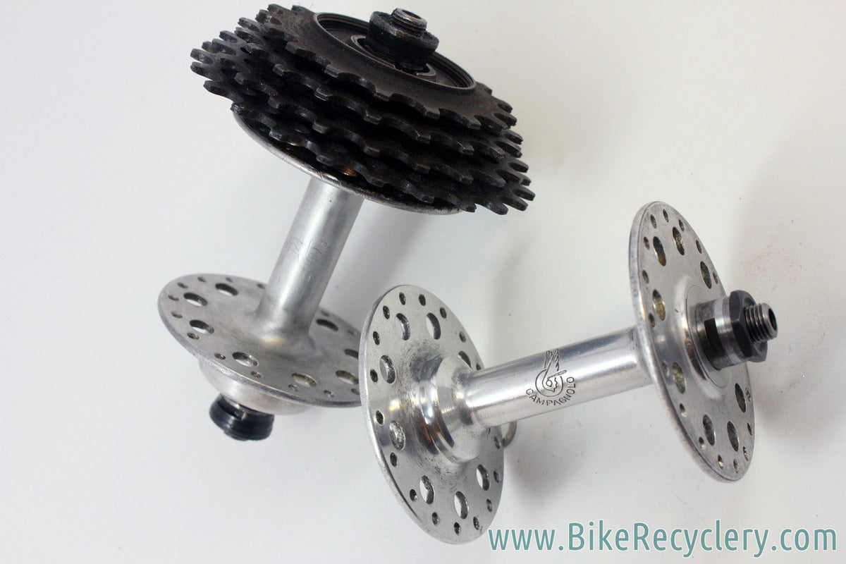 1962 Campagnolo Sportman Hub Set: High Flange - Round Holes - Non-Pressed - 36H - RARE