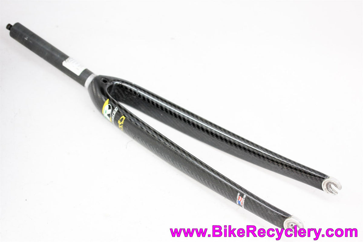 Reynolds Ouzo Pro Carbon Road Fork: Carbon Steerer - 1" Threadless - 40mm Rake (EXC)