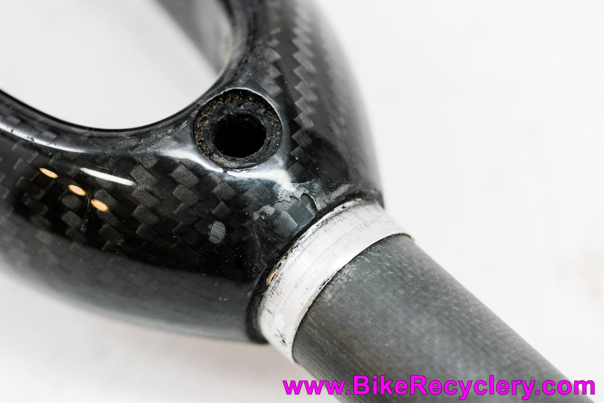 Reynolds Ouzo Pro Carbon Road Fork: Carbon Steerer - 1" Threadless - 40mm Rake (EXC)