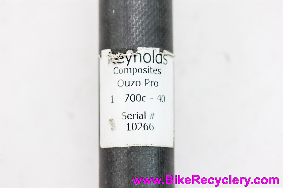 Reynolds Ouzo Pro Carbon Road Fork: Carbon Steerer - 1" Threadless - 40mm Rake (EXC)