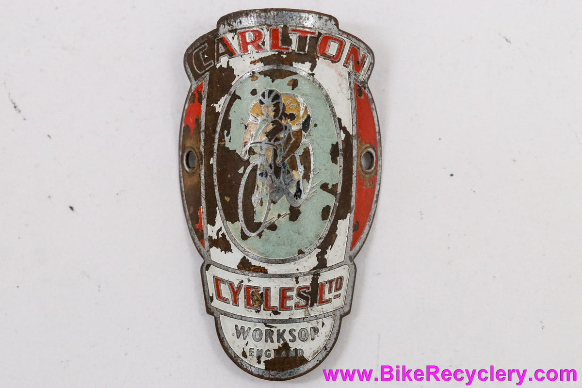 Carlton Cycles Worksop Head Badge: 1950s 1960s
