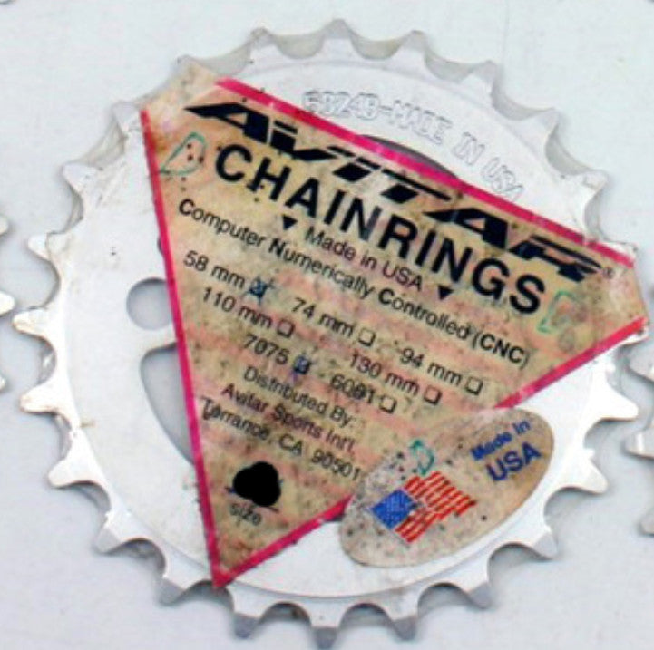 NIB/NOS Avitar Triple Inner Chainring: 22t x 58mm