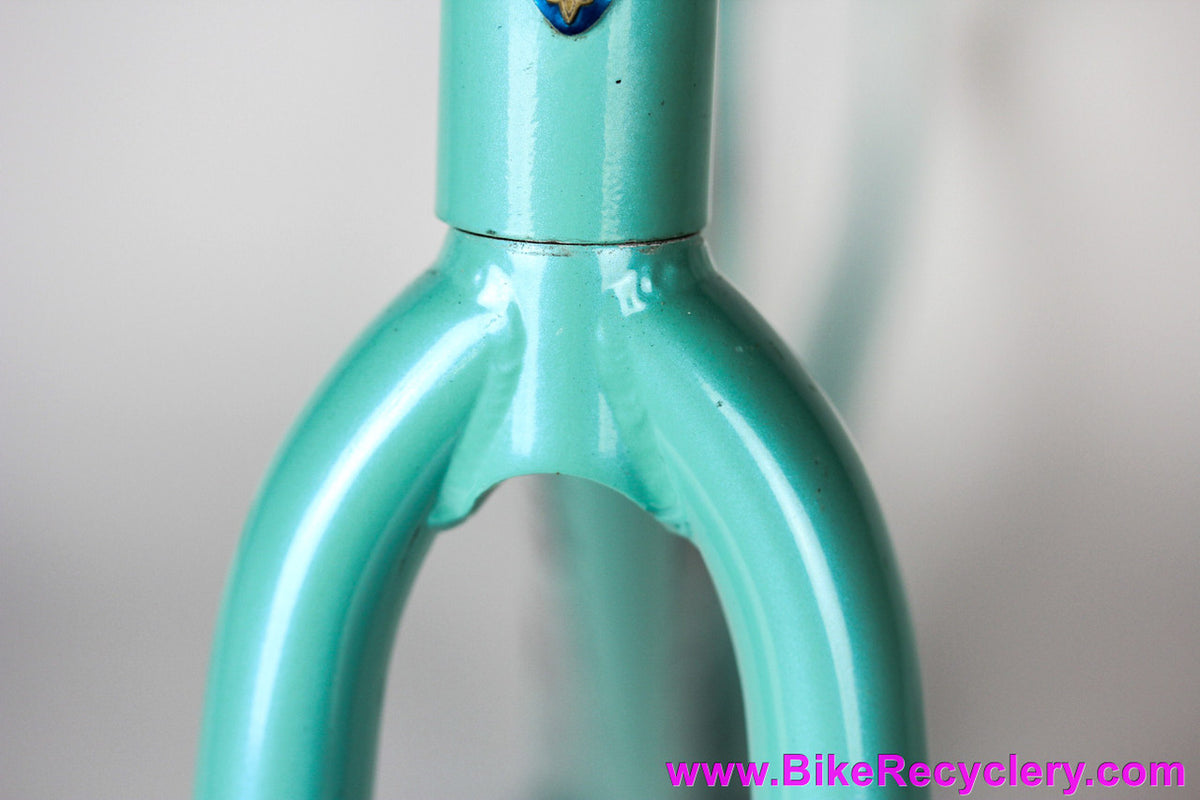 Bianchi Mega Pro Reparto Corse Pista Frame/Fork: 52cm - STEEL Deda Zero Tre - Pearl Celeste ~1998 (Near Mint & Unrestored)