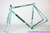 Bianchi Mega Pro Reparto Corse Pista Frame/Fork: 52cm - STEEL Deda Zero Tre - Pearl Celeste ~1998 (Near Mint & Unrestored)