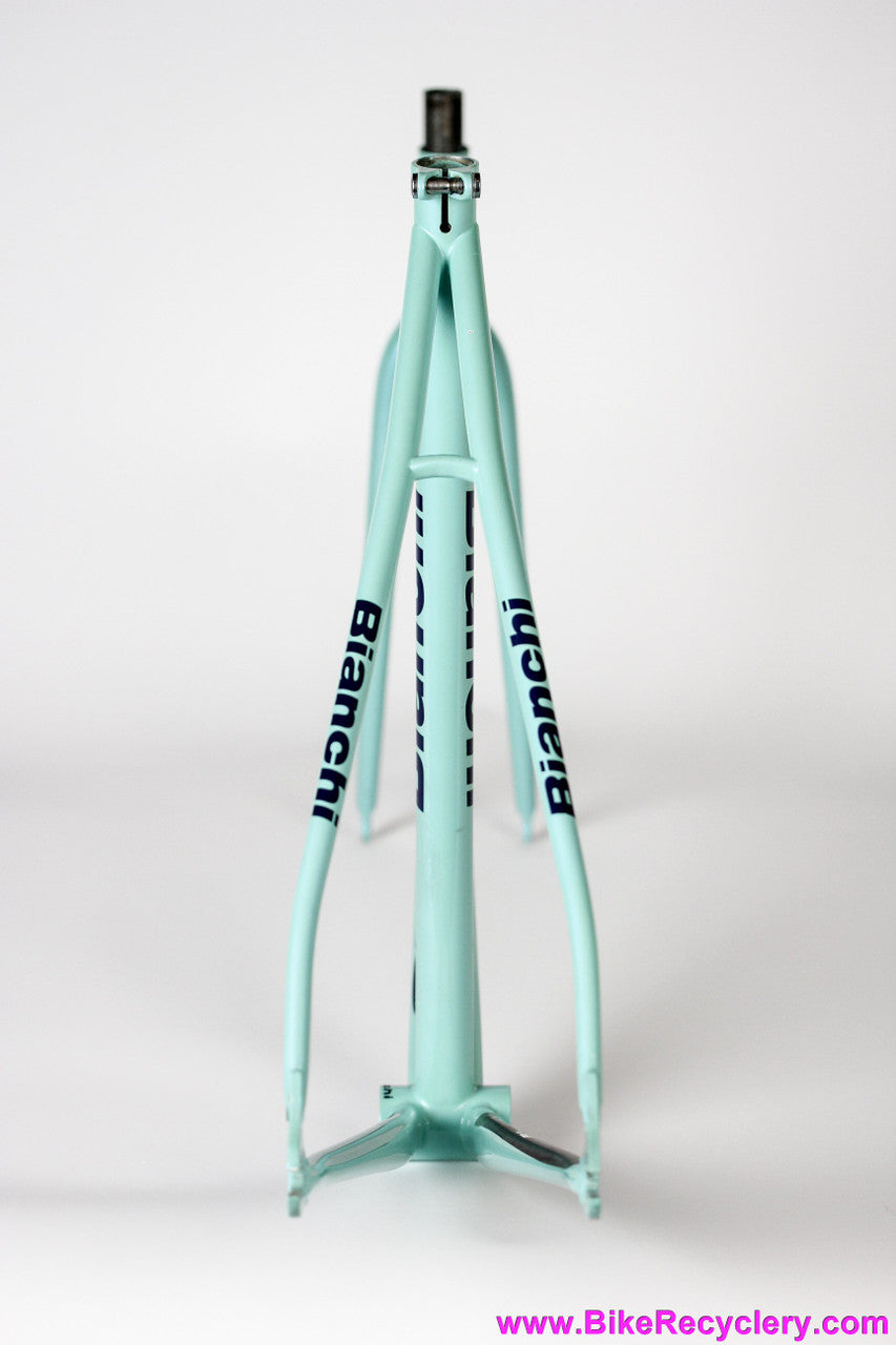 Bianchi Mega Pro Reparto Corse Pista Frame/Fork: 52cm - STEEL Deda Zero Tre - Pearl Celeste ~1998 (Near Mint & Unrestored)