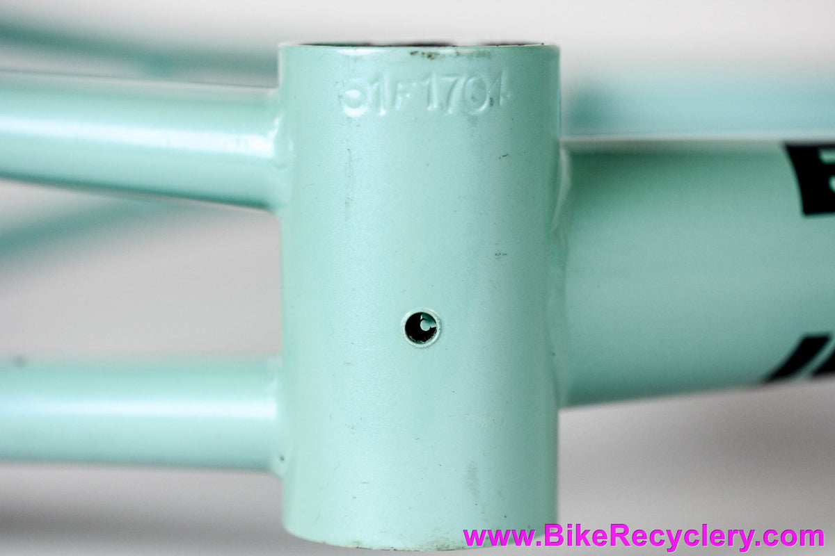 Bianchi Mega Pro Reparto Corse Pista Frame/Fork: 52cm - STEEL Deda Zero Tre - Pearl Celeste ~1998 (Near Mint & Unrestored)