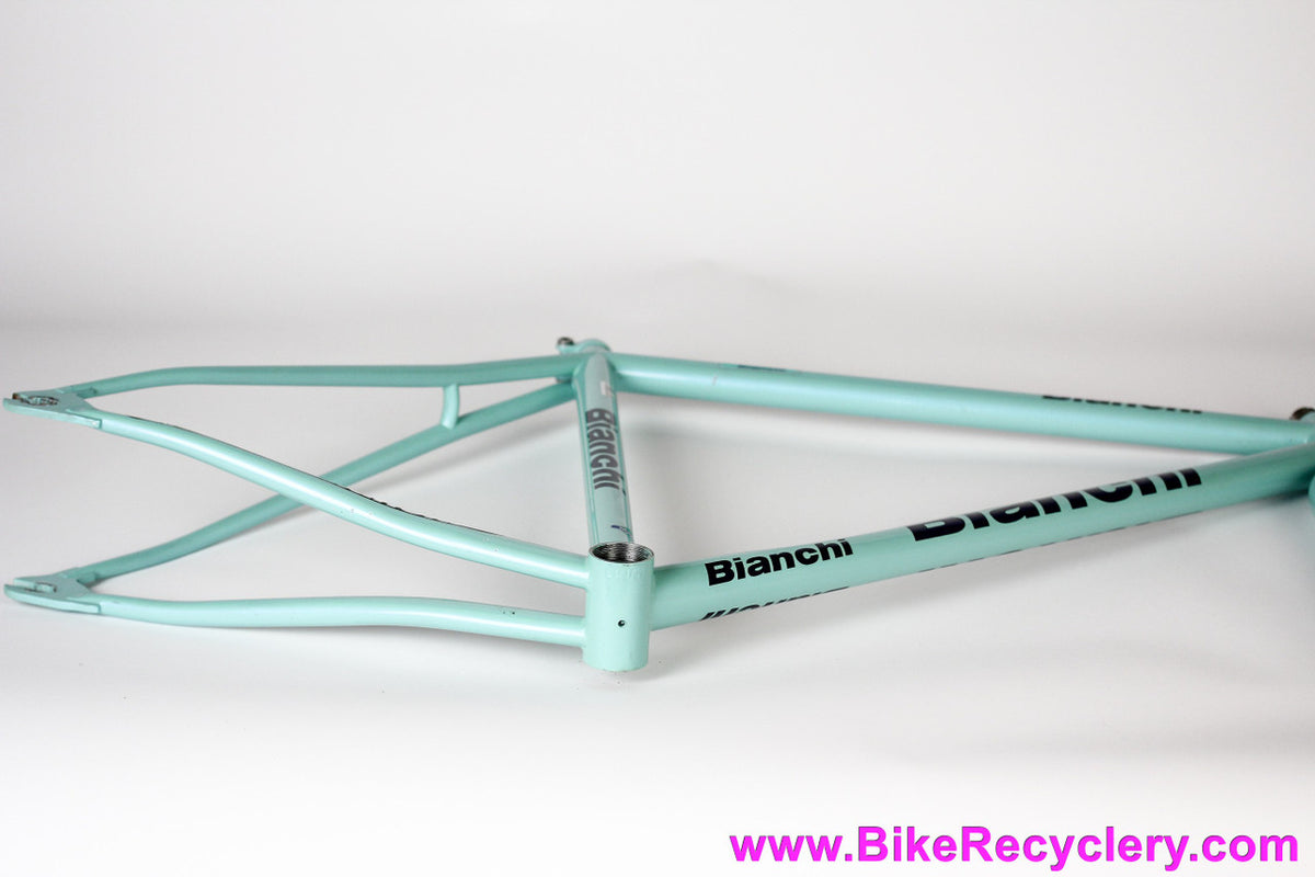 Bianchi Mega Pro Reparto Corse Pista Frame/Fork: 52cm - STEEL Deda Zero Tre - Pearl Celeste ~1998 (Near Mint & Unrestored)