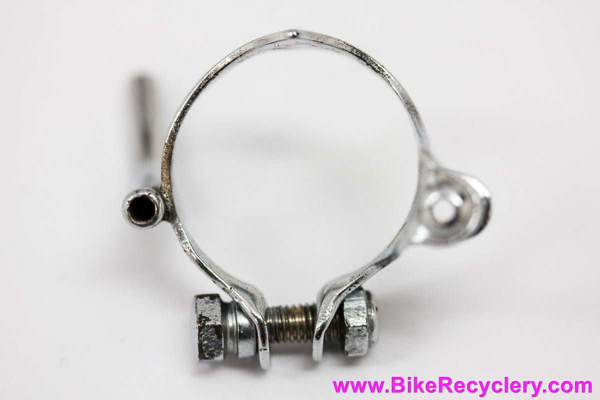1950's Campagnolo 626 Downtube Cable Guide & Stop Clip: Tubular! Bolt/Nut - RARE (MINT)