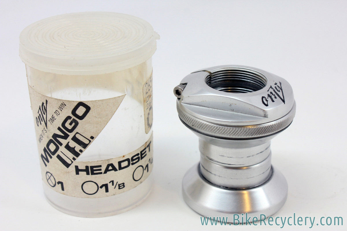 Onza Mongo UFO Headset: 1" Threaded - Silver - 1990's (EXC Used)