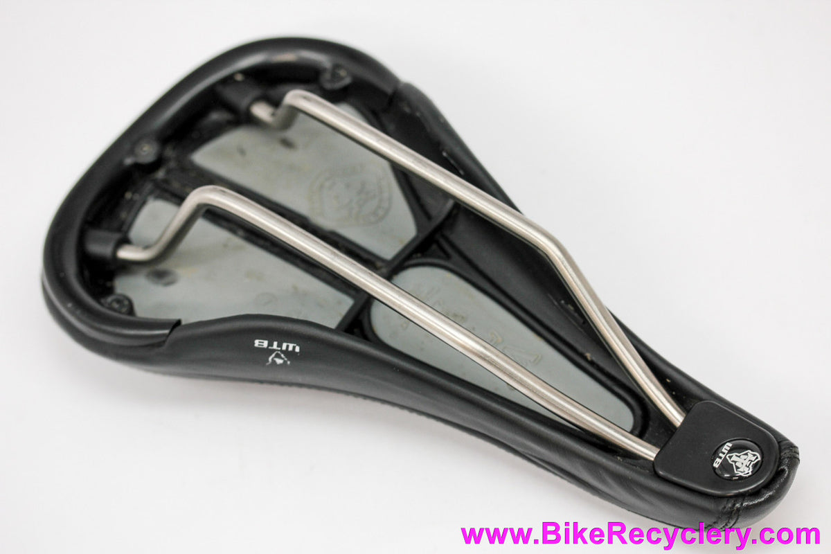 WTB Laser V Ti Saddle: Black Leather w/ Red Stitching - 1st Gen (EXC)