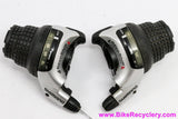 Shimano RevoShift Twist Shifters: 3x7 Speed - SL-RS41 (MINT)
