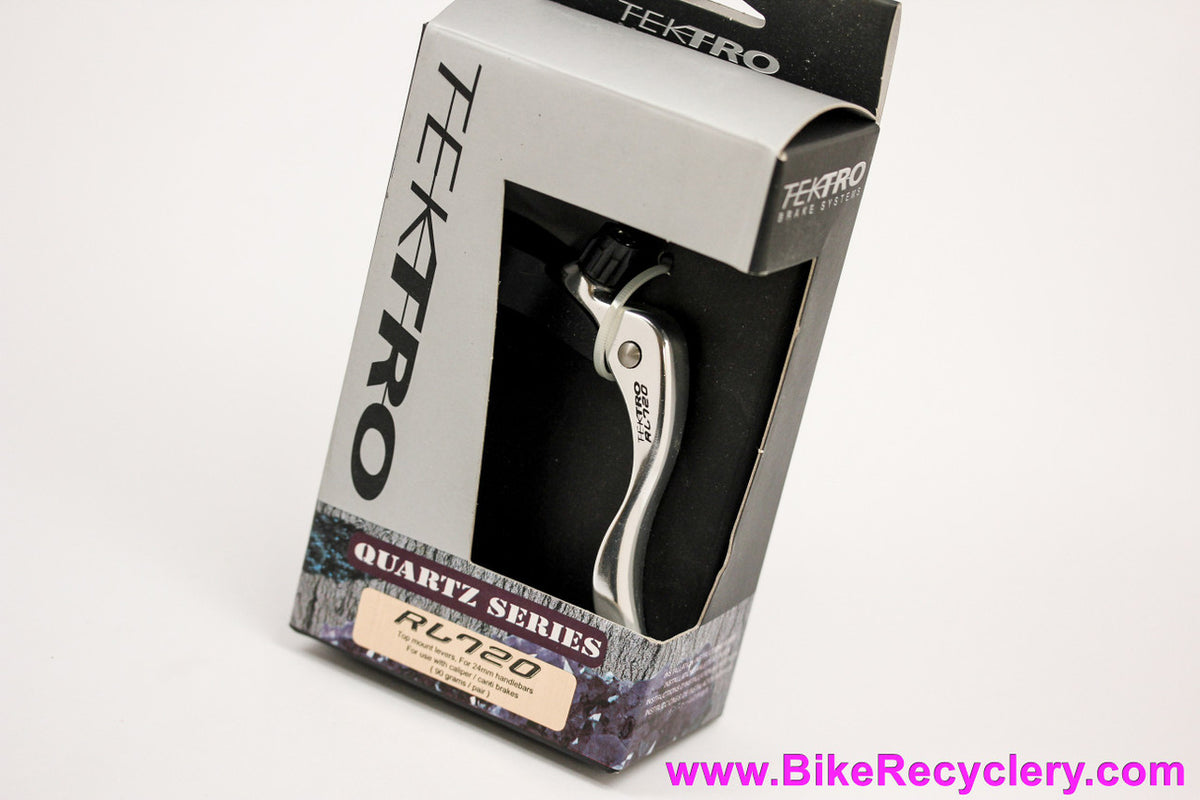 Tektro RL720 Quartz Top Mount Cross Interrupter Brake Levers: 31.8mm - Front & Rear - Black/Silver (New)