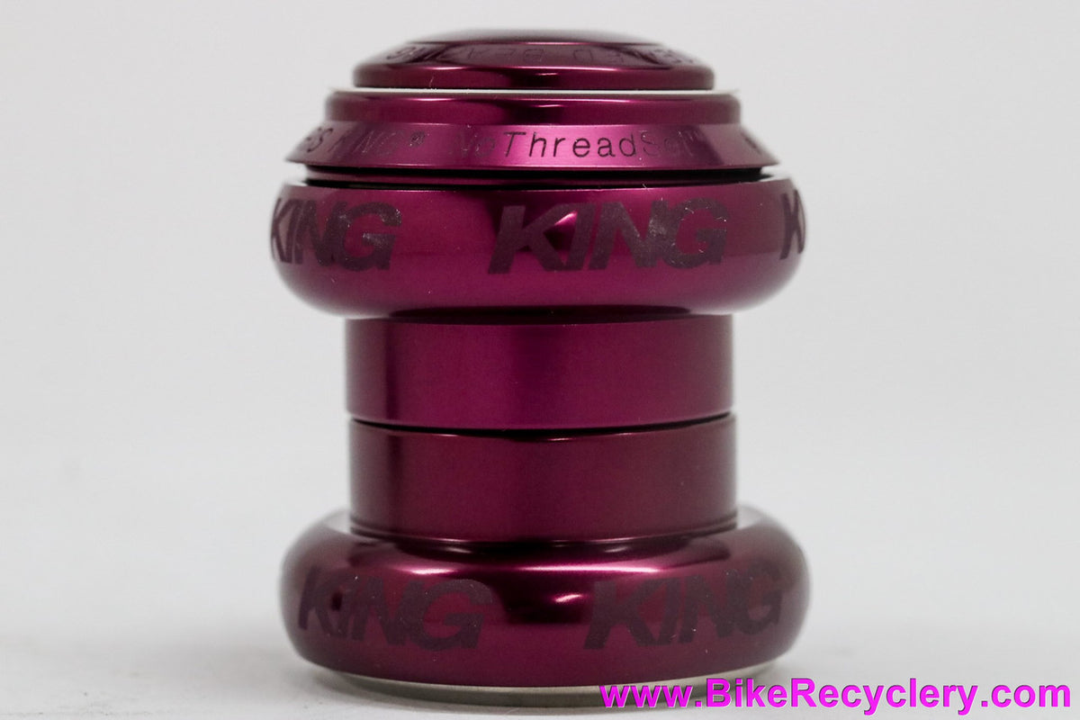 Chris King 1 1/8" NoThreadSet: Dark Plum Purple 2012 - Sotto Voce (NEW, Last of the Plum Parts!)