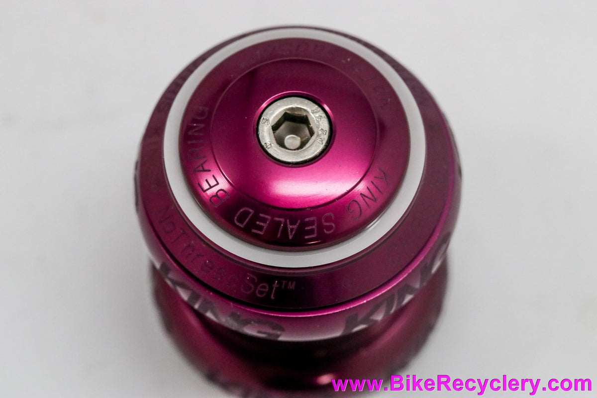 Chris King 1 1/8" NoThreadSet: Dark Plum Purple 2012 - Sotto Voce (NEW, Last of the Plum Parts!)