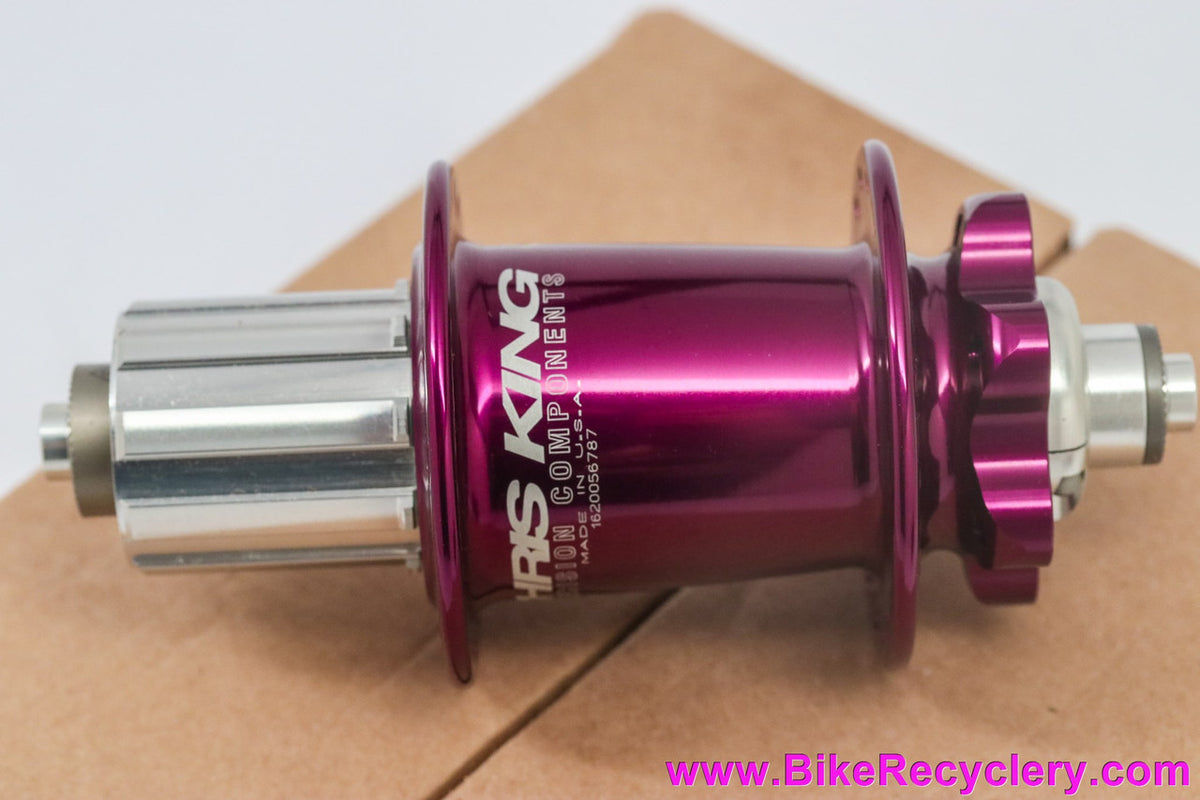 Chris King ISO MTB Hubset: 2012 Plum Purple! 32H x 8/9/10sp - 6 Bolt Disc - 15QR x 135mm QR (NEW)