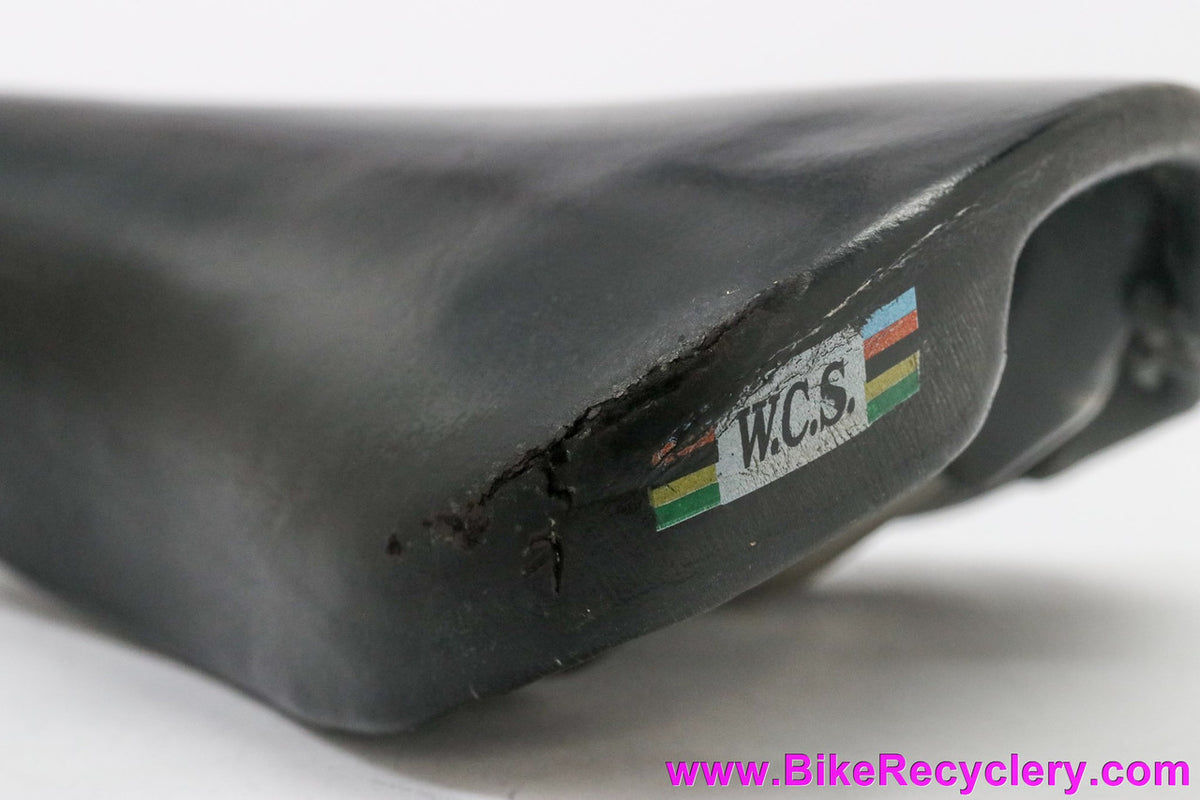 Ritchey Logic WCS Saddle: Black Smooth Leather - Vintage 1992 - Selle Bassano