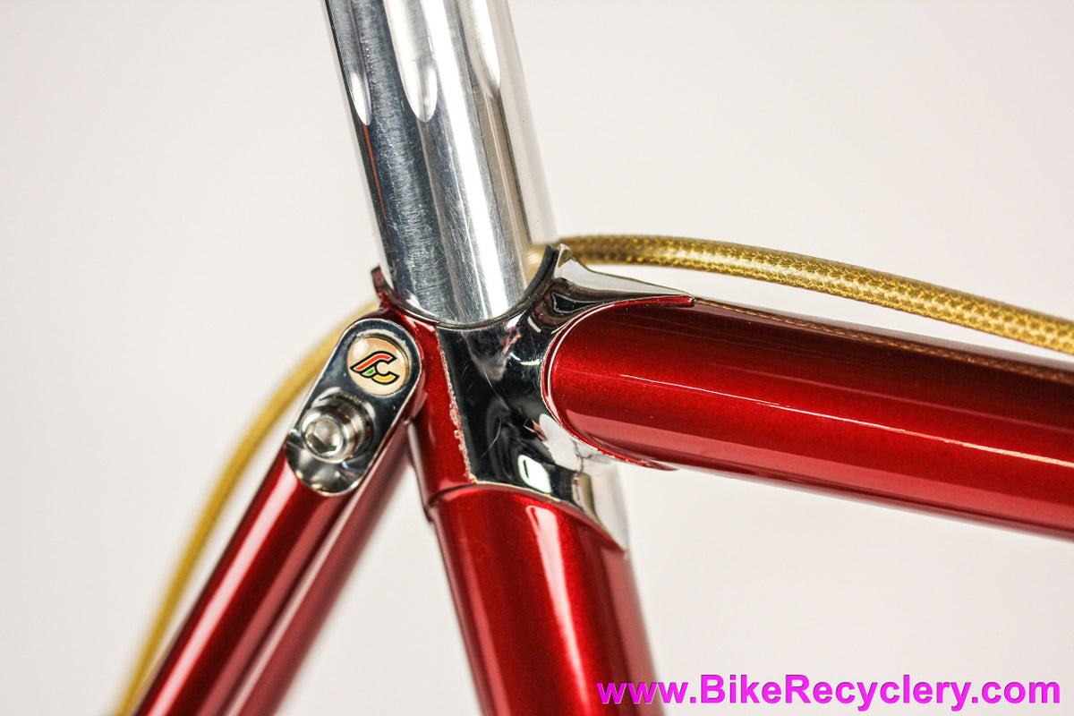 NOS 1991 Cinelli SuperCorsa SLX: 57cm Frameset: Crimson Red + Chrome (Built and only test-ridden)