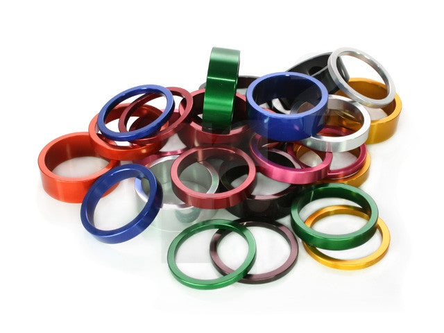 Chris King Headset Spacer Sets: 1 1/8" Various Colors NEW Red. Brown, Black