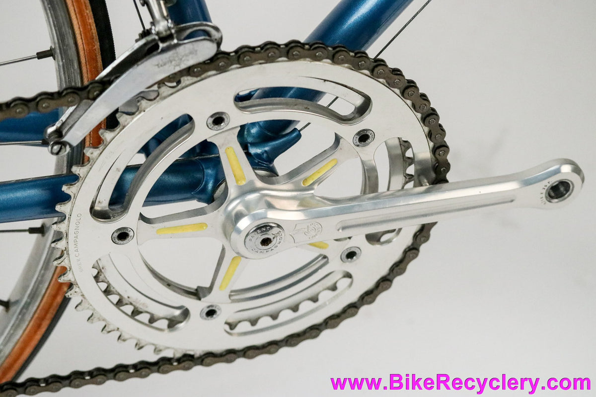 Late 1970's De Rosa Professional: 52cm - Unrestored & 99% Original - Nuovo Record - Fiamme - Unicanitor #2 - Blue/Yellow