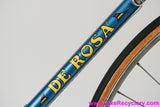 Late 1970's De Rosa Professional: 52cm - Unrestored & 99% Original - Nuovo Record - Fiamme - Unicanitor #2 - Blue/Yellow