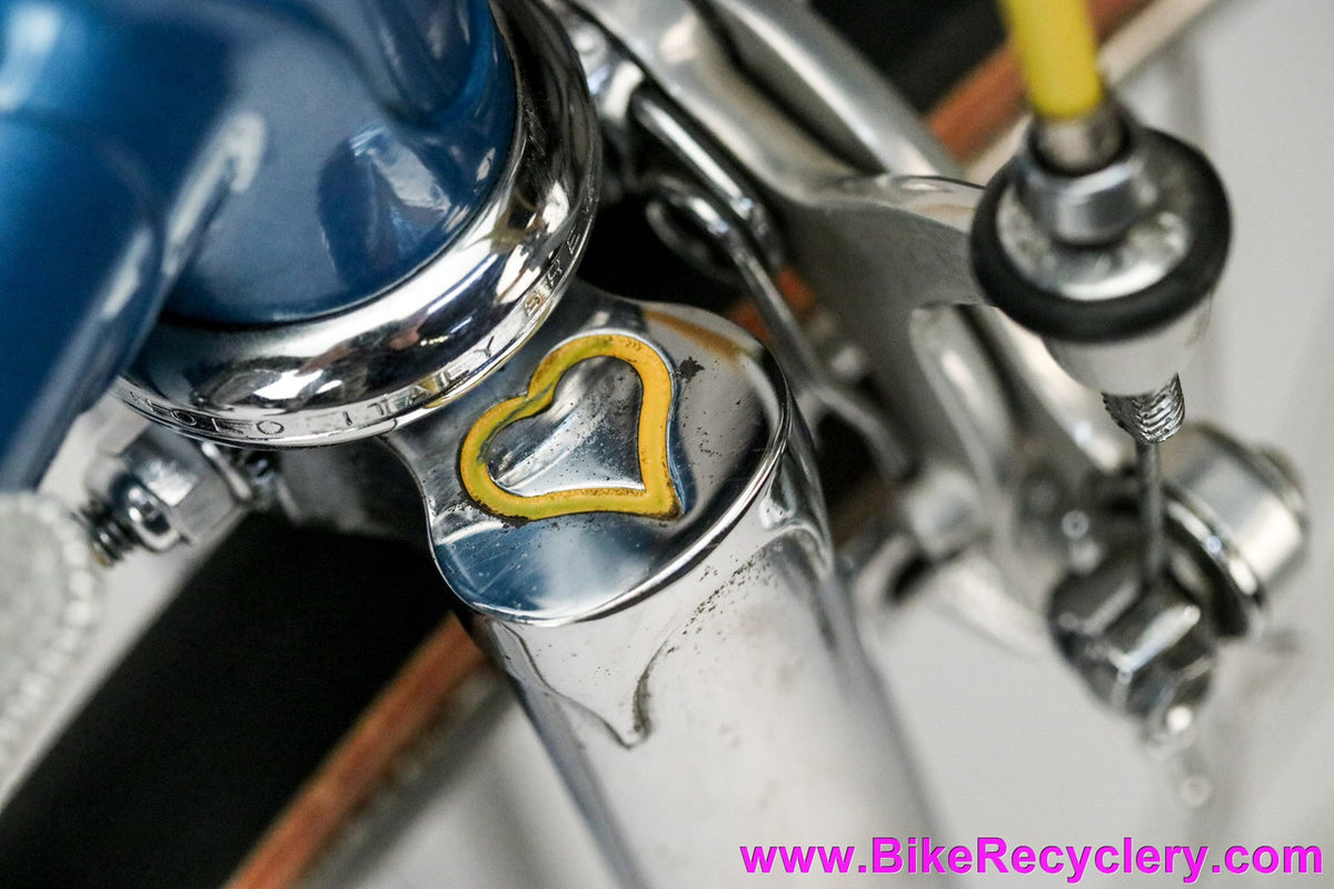 Late 1970's De Rosa Professional: 52cm - Unrestored & 99% Original - Nuovo Record - Fiamme - Unicanitor #2 - Blue/Yellow