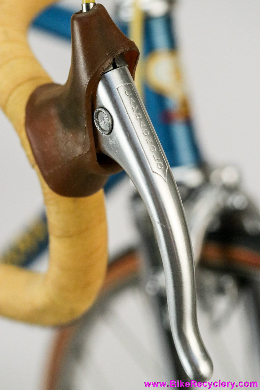 Late 1970's De Rosa Professional: 52cm - Unrestored & 99% Original - Nuovo Record - Fiamme - Unicanitor #2 - Blue/Yellow